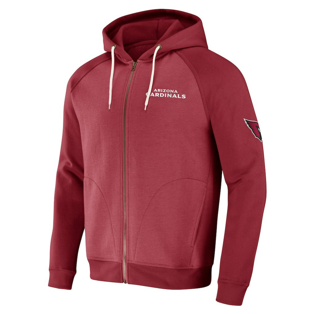 Arizona Cardinals NFL x Darius Rucker Collection Raglan Full-Zip Hoodie - Cardinal outlet
