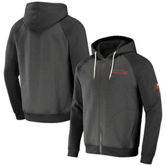 Tampa Bay Buccaneers NFL x Darius Rucker Collection Raglan Full-Zip Hoodie - Pewter discount