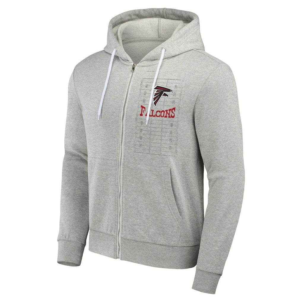Atlanta Falcons NFL x Darius Rucker Collection Domestic Full-Zip Hoodie - Heather Gray on sale