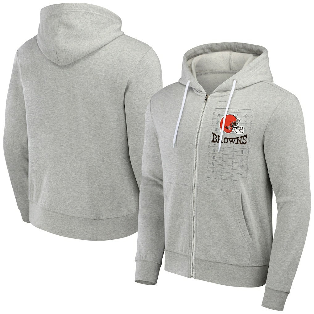 Cleveland Browns NFL x Darius Rucker Collection Domestic Full-Zip Hoodie - Heather Gray sale