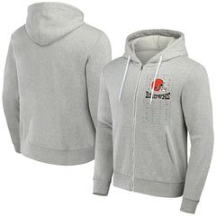 Cleveland Browns NFL x Darius Rucker Collection Domestic Full-Zip Hoodie - Heather Gray sale
