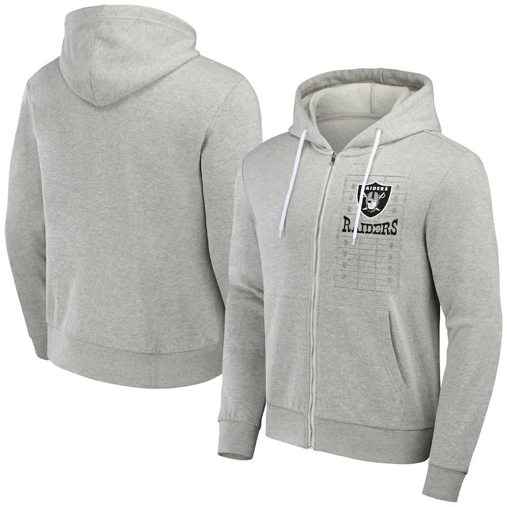 Las Vegas Raiders NFL x Darius Rucker Collection Domestic Full-Zip Hoodie - Heather Gray outlet