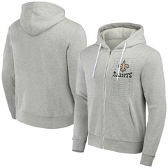 New Orleans Saints NFL x Darius Rucker Collection Domestic Full-Zip Hoodie - Heather Gray on sale