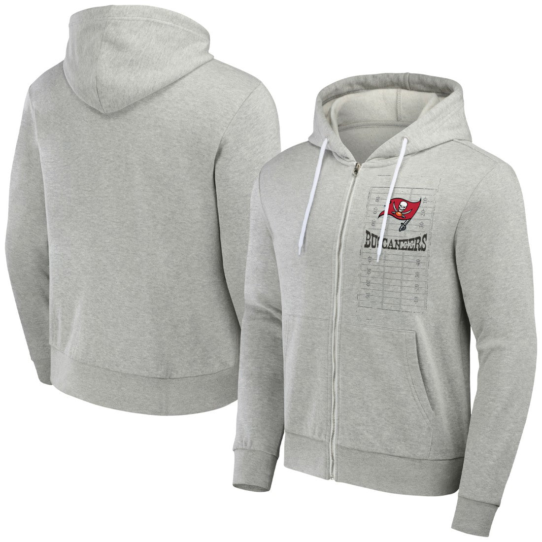 Tampa Bay Buccaneers NFL x Darius Rucker Collection Domestic Full-Zip Hoodie - Heather Gray for sale