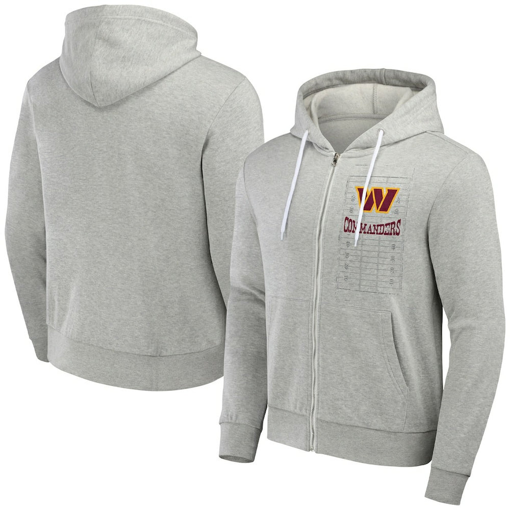Washington Commanders NFL x Darius Rucker Collection Domestic Full-Zip Hoodie - Heather Gray discount