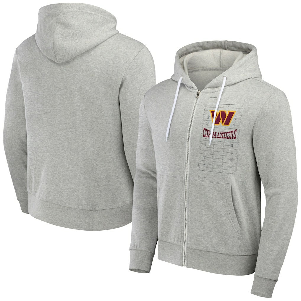 Washington Commanders NFL x Darius Rucker Collection Domestic Full-Zip Hoodie - Heather Gray discount