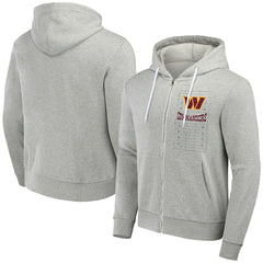 Washington Commanders NFL x Darius Rucker Collection Domestic Full-Zip Hoodie - Heather Gray discount