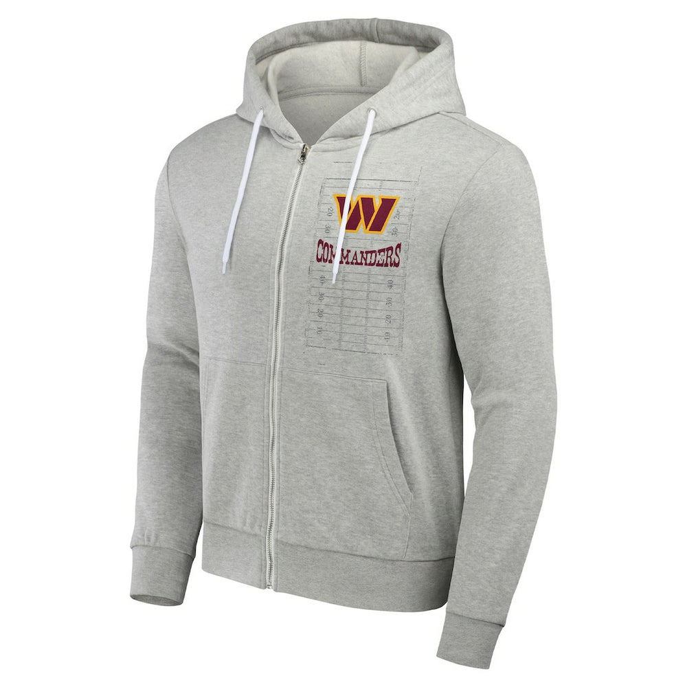 Washington Commanders NFL x Darius Rucker Collection Domestic Full-Zip Hoodie - Heather Gray discount