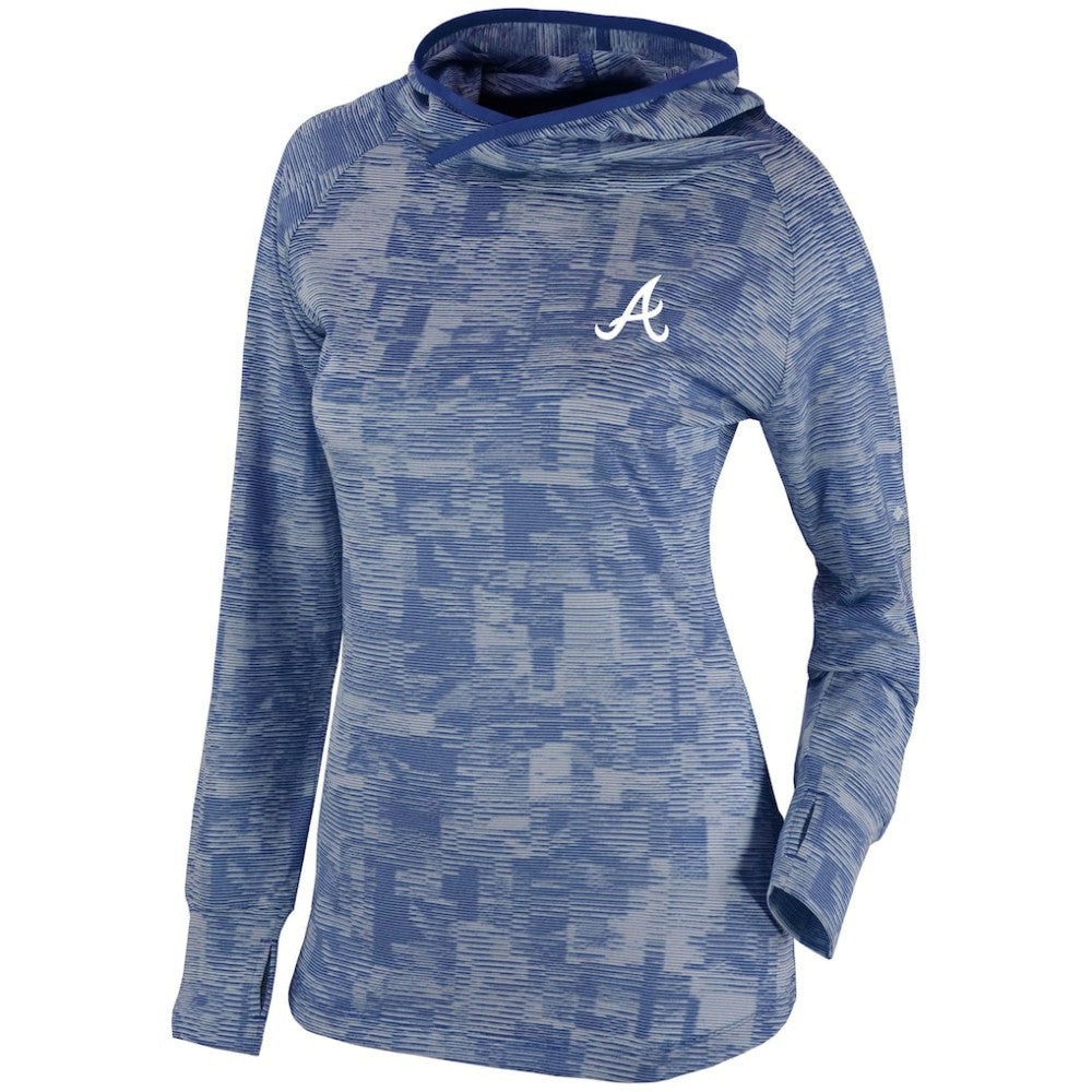 Atlanta Braves Women's Omni-Wick Sunday Ball Pullover Hoodie Navy