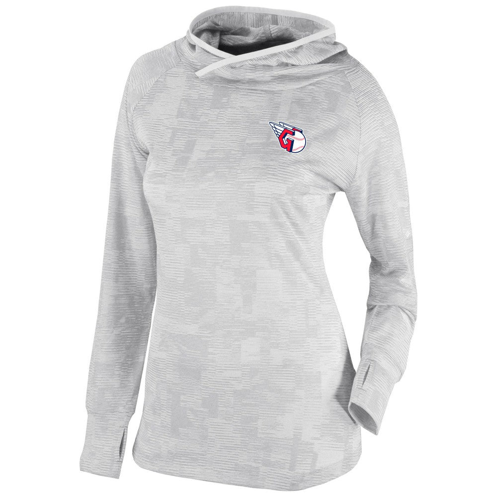 Cleveland Guardians Women's Omni-Wick Sunday Ball Pullover Hoodie White