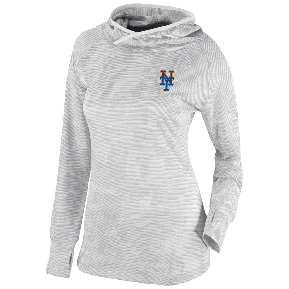 New York Mets Women's Omni-Wick Sunday Ball Pullover Hoodie White