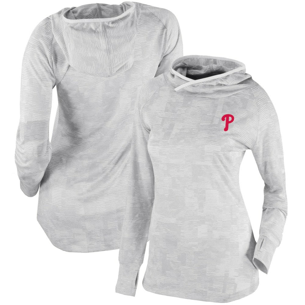 Philadelphia Phillies Women's Omni-Wick Sunday Ball Pullover Hoodie White
