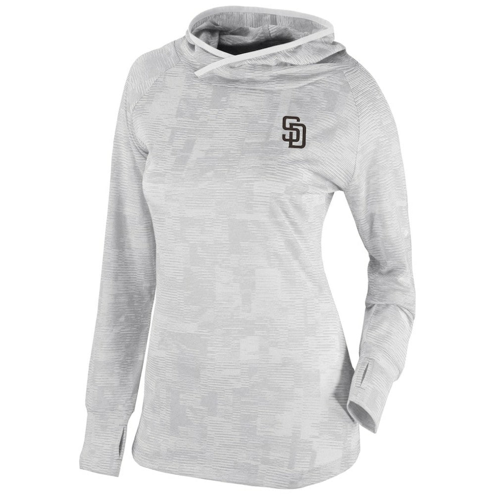 San Diego Padres Women's Omni-Wick Sunday Ball Pullover Hoodie White