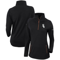 Chicago White Sox Women's Omni-Wick Outward Nine Quarter-Zip Pullover Top Black