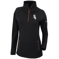 Chicago White Sox Women's Omni-Wick Outward Nine Quarter-Zip Pullover Top Black