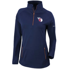Cleveland Guardians Women's Omni-Wick Outward Nine Quarter-Zip Pullover Top Navy