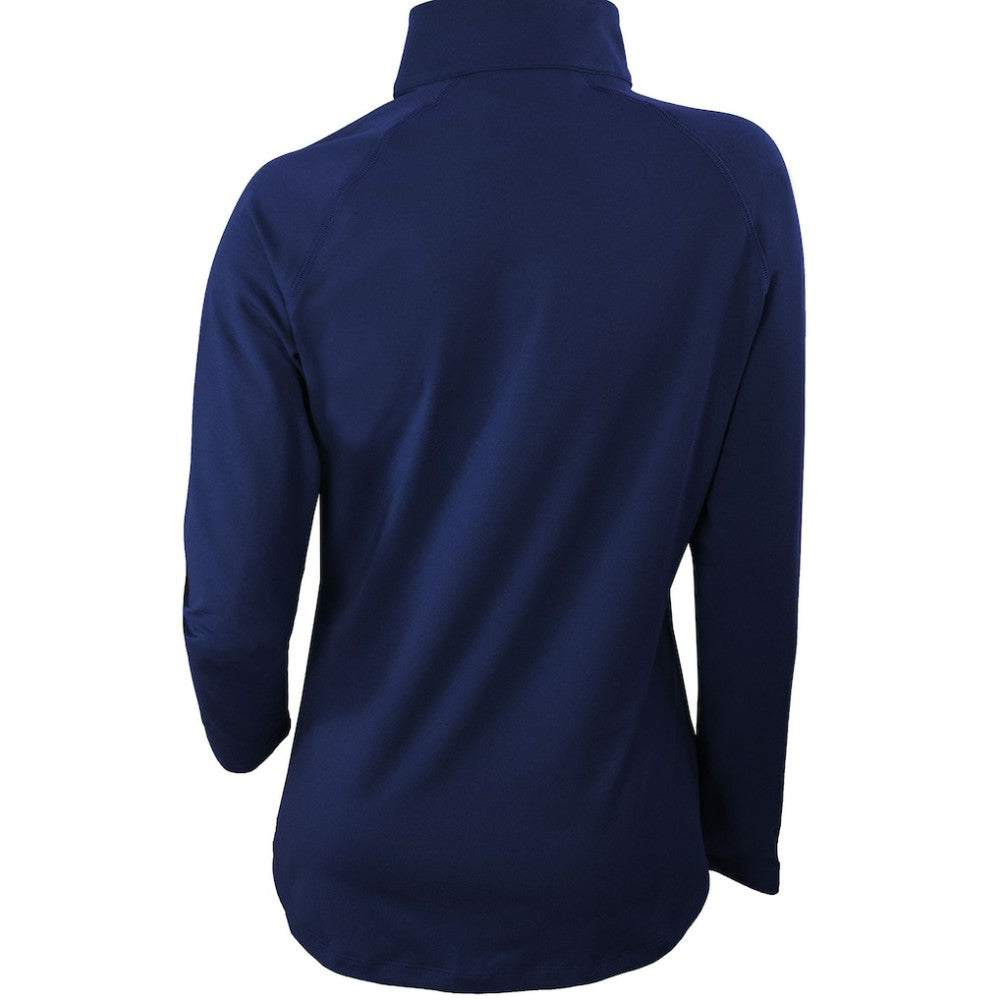 Houston Astros Women's Omni-Wick Outward Nine Quarter-Zip Pullover Top Navy