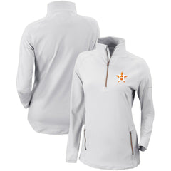 Houston Astros Women's Omni-Wick Outward Nine Quarter-Zip Pullover Top White