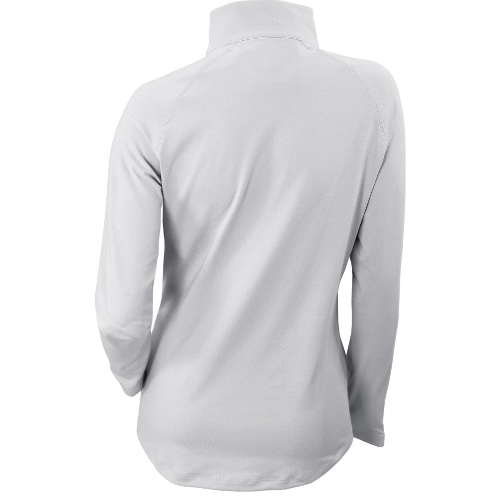 Milwaukee Brewers Women's Omni-Wick Outward Nine Quarter-Zip Pullover Top White