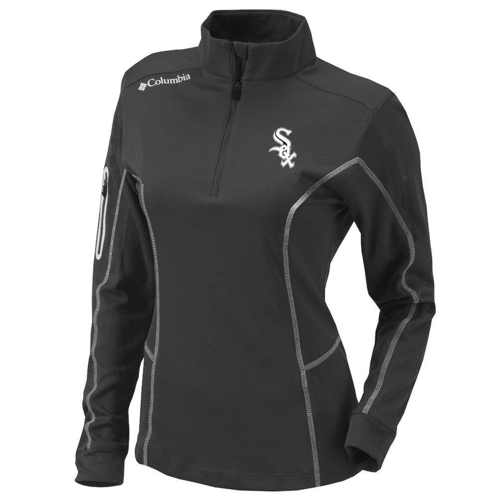 Chicago White Sox Women's Omni-Wick Shotgun Quarter-Zip Pullover Top Charcoal
