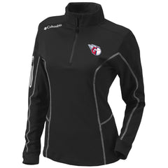 Cleveland Guardians Women's Omni-Wick Shotgun Quarter-Zip Pullover Top Black