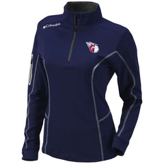 Cleveland Guardians Women's Omni-Wick Shotgun Quarter-Zip Pullover Top Navy