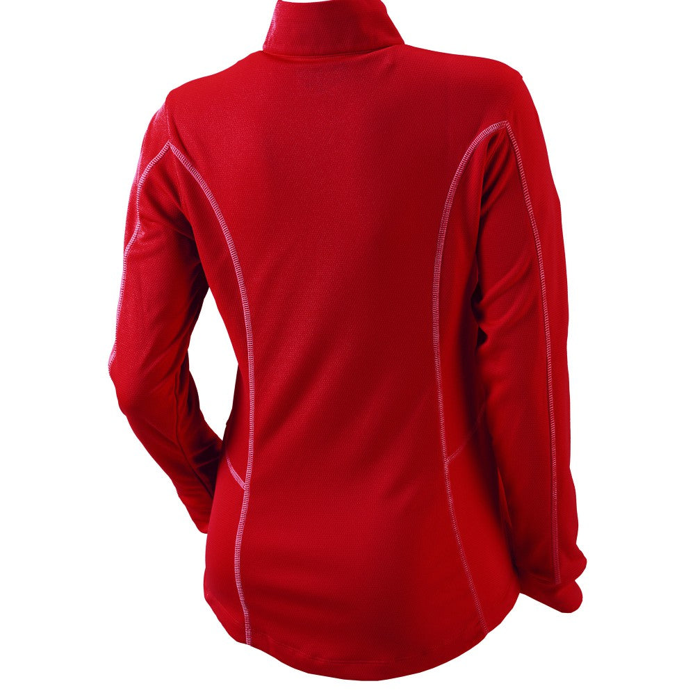 Cleveland Guardians Women's Omni-Wick Shotgun Quarter-Zip Pullover Top Red