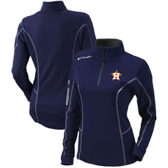 Houston Astros Women's Omni-Wick Shotgun Quarter-Zip Pullover Top Navy