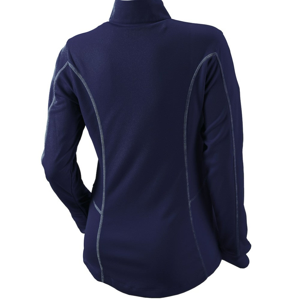 New York Yankees Women's Omni-Wick Shotgun Quarter-Zip Pullover Top Navy