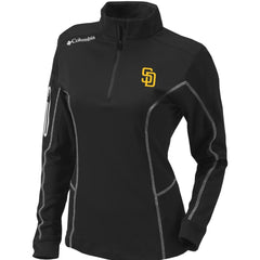 San Diego Padres Women's Omni-Wick Shotgun Quarter-Zip Pullover Top Black