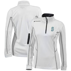 Seattle Mariners Women's Omni-Wick Shotgun Quarter-Zip Pullover Top White
