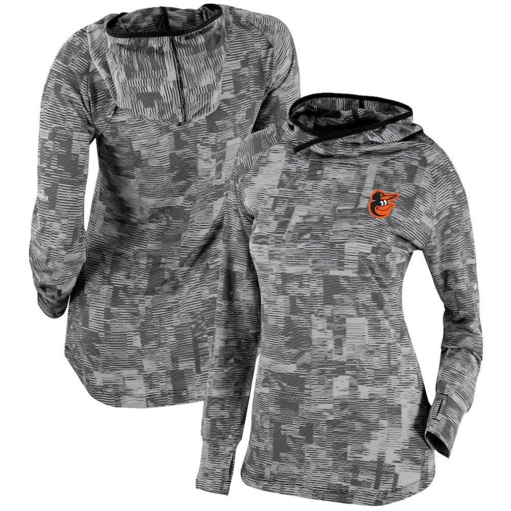 Baltimore Orioles Women's Omni-Wick Sunday Ball Pullover Hoodie Black