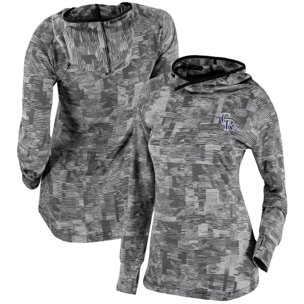 Colorado Rockies Women's Omni-Wick Sunday Ball Pullover Hoodie Black