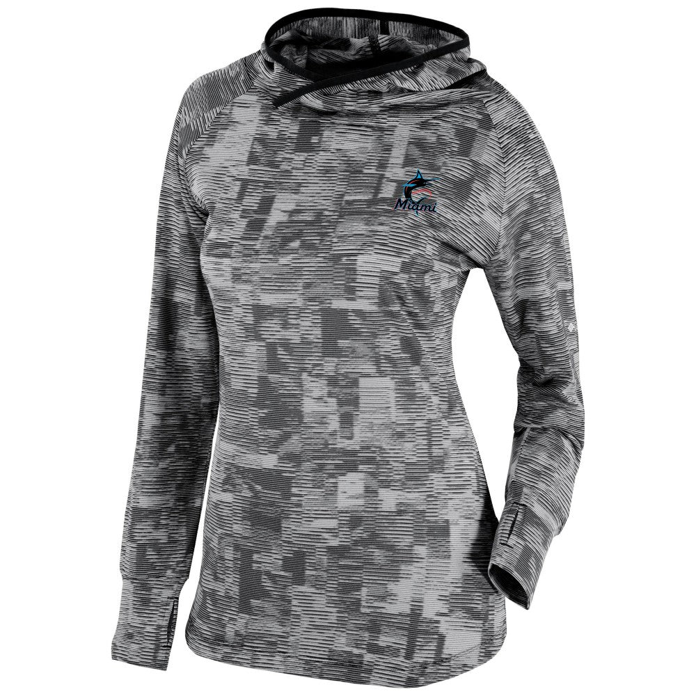 Miami Marlins Women's Omni-Wick Sunday Ball Pullover Hoodie Black
