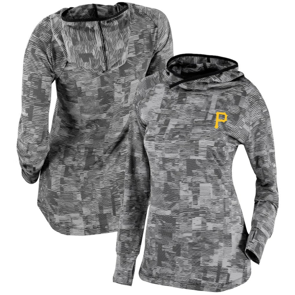 Pittsburgh Pirates Women's Omni-Wick Sunday Ball Pullover Hoodie Black