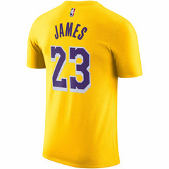 LeBron James Los Angeles Lakers Icon 2022/23 Name & Number T-Shirt - Gold online