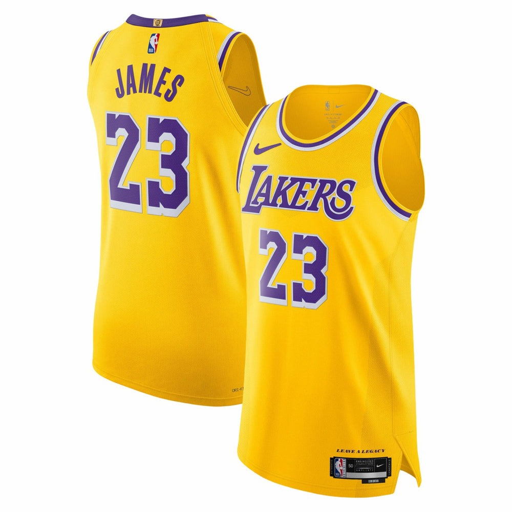 LeBron James Los Angeles Lakers Authentic Jersey - Icon Edition - Gold on sale