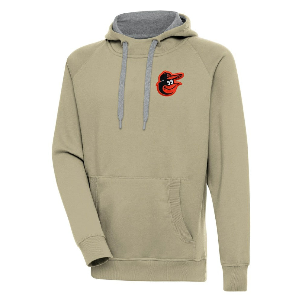 Baltimore Orioles Antigua Victory Pullover Hoodie Khaki