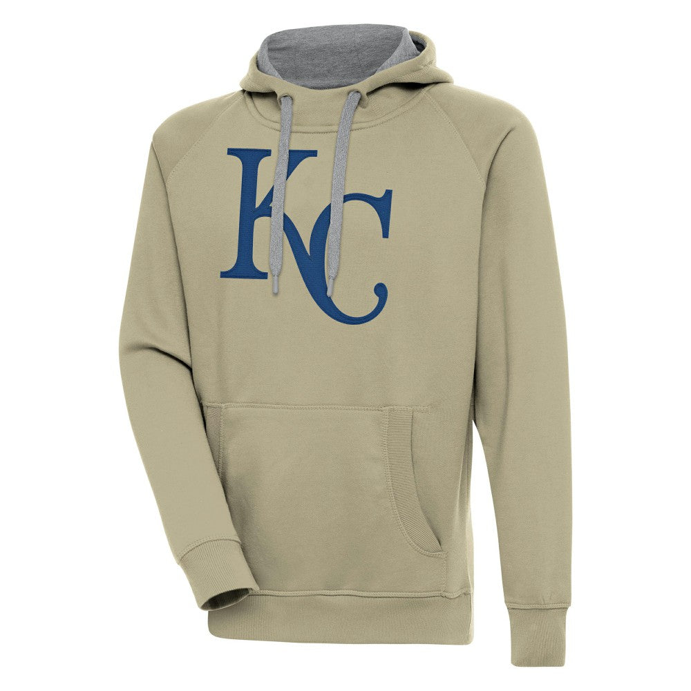 Kansas City Royals Antigua Victory Pullover Hoodie Khaki