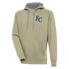 Kansas City Royals Antigua Victory Pullover Hoodie Khaki