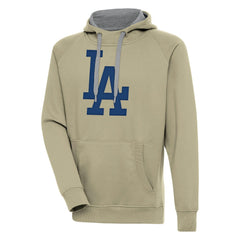 Los Angeles Dodgers Antigua Victory Pullover Hoodie Khaki