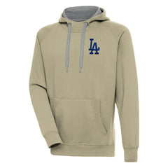 Los Angeles Dodgers Antigua Victory Pullover Hoodie Khaki