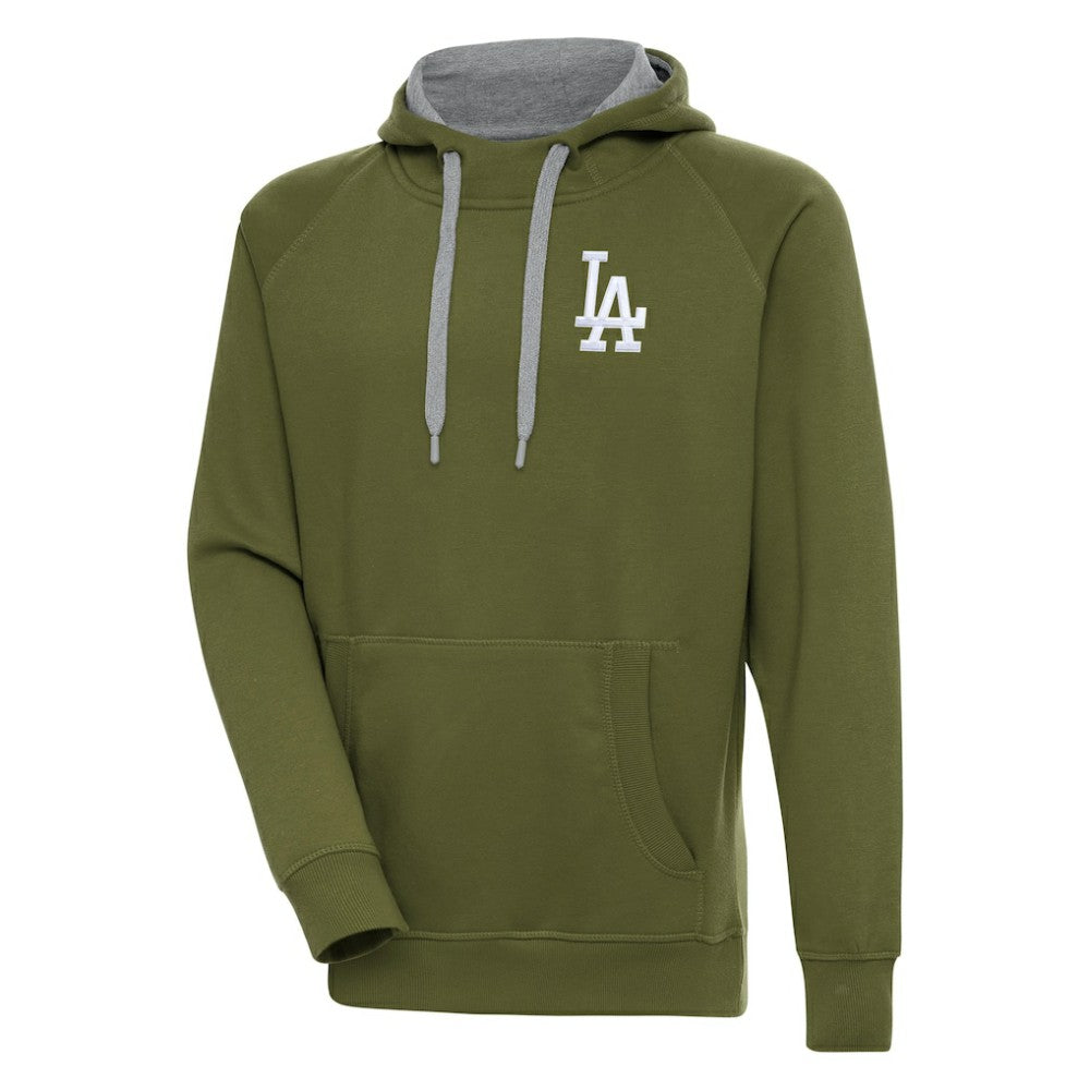 Los Angeles Dodgers Antigua Victory Pullover Hoodie Olive