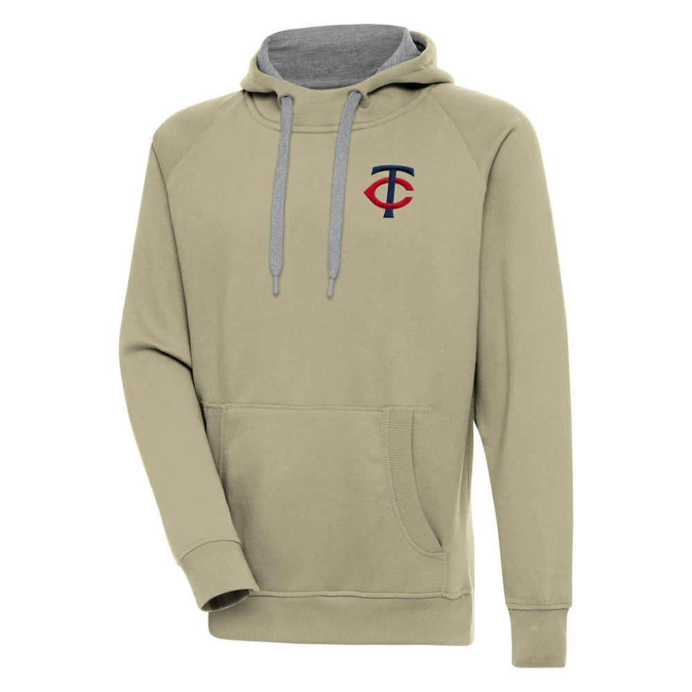 Minnesota Twins Antigua Victory Pullover Hoodie Khaki