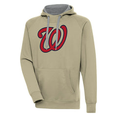 Washington Nationals Antigua Victory Pullover Hoodie Khaki