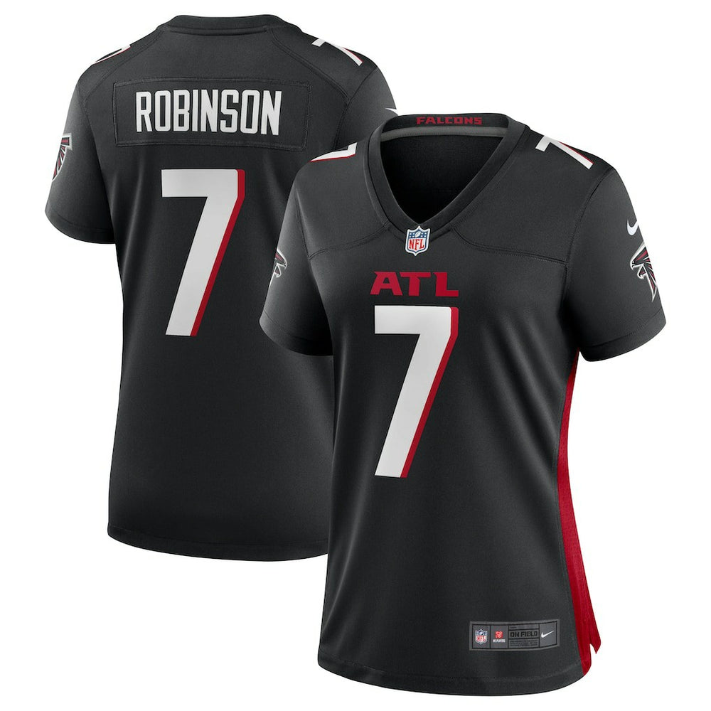 Bijan Robinson Atlanta Falcons Women's Player Jersey - Black cheap