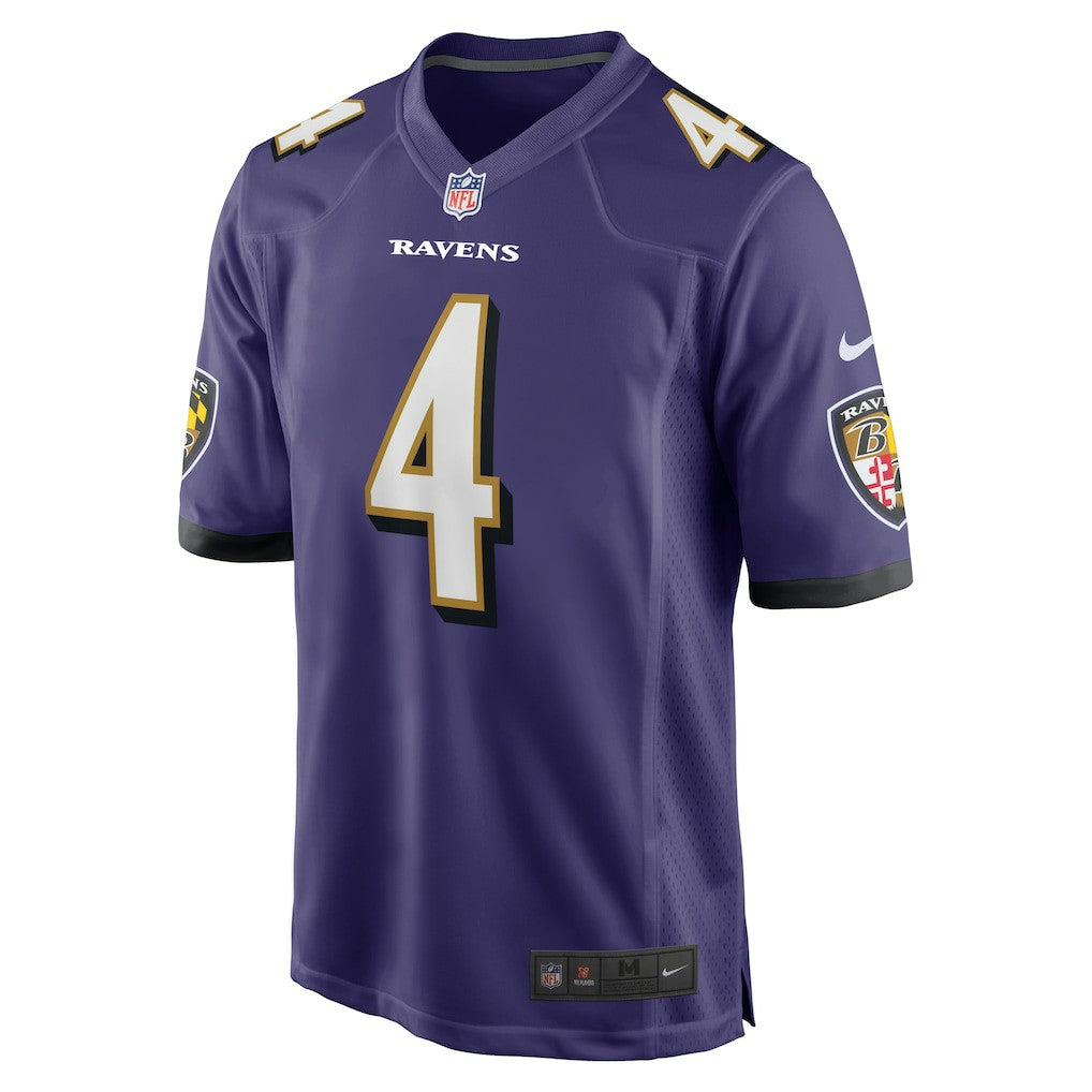 Zay Flowers Baltimore Ravens Game Jersey - Purple sale