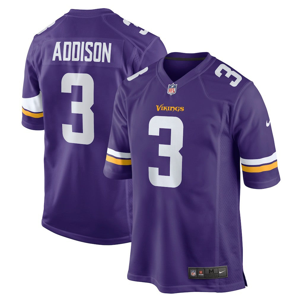 Jordan Addison Minnesota Vikings Game Jersey - Purple discount