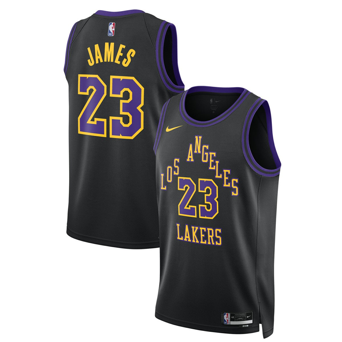 LeBron James Los Angeles Lakers Unisex 2025/26 Swingman Jersey - Black - City Edition shop