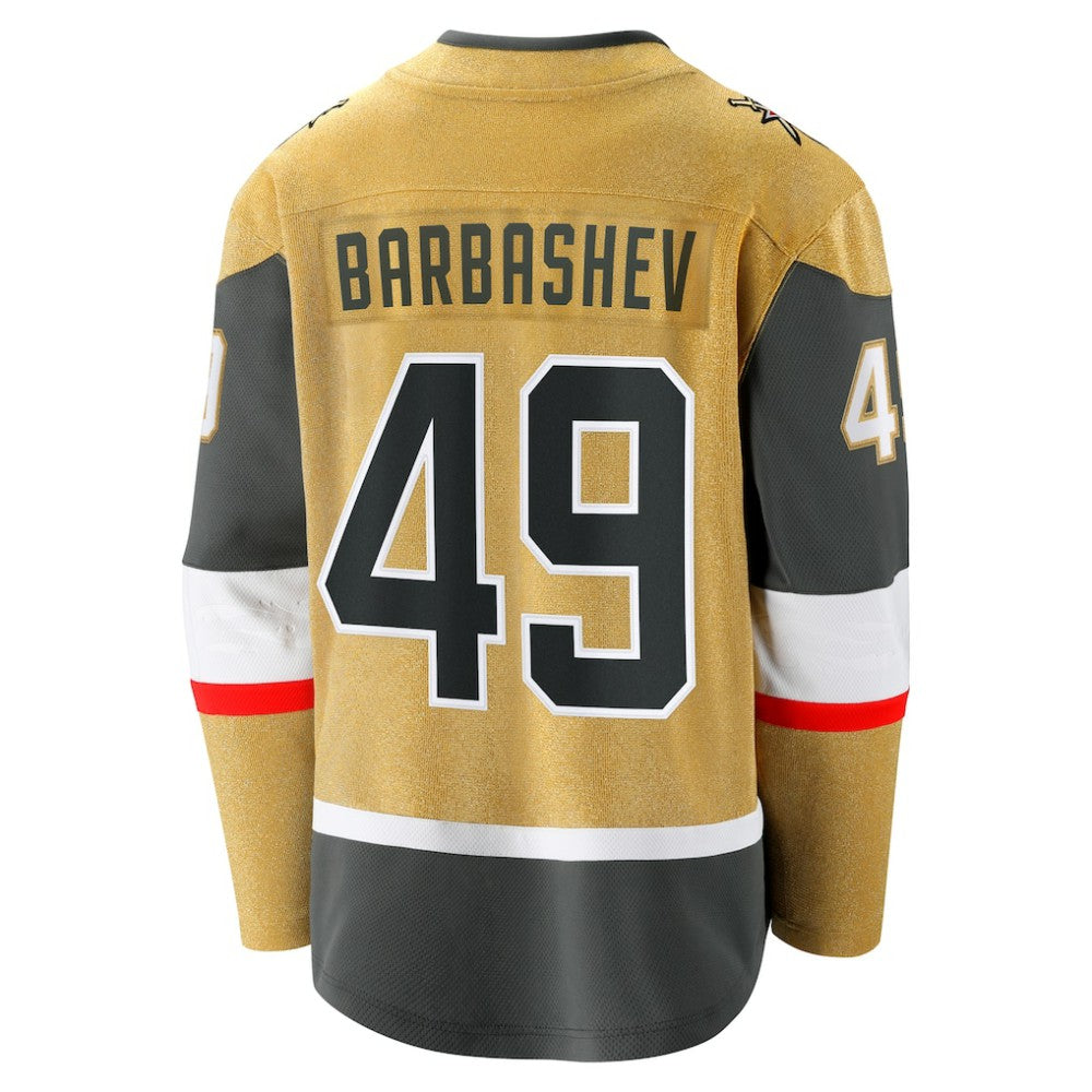 Ivan Barbashev Vegas Golden Knights Fanatics Home Breakaway Jersey - Gold Jerseys